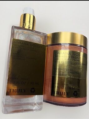 TRULY Cabana Goddess Shimmer+Glow/Bronze Body Care Coconut, Pineapple, Tangerine